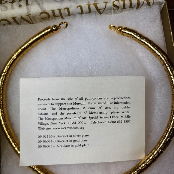 MMA Egyptian Gold Disc Necklace - Picture 4 of 10